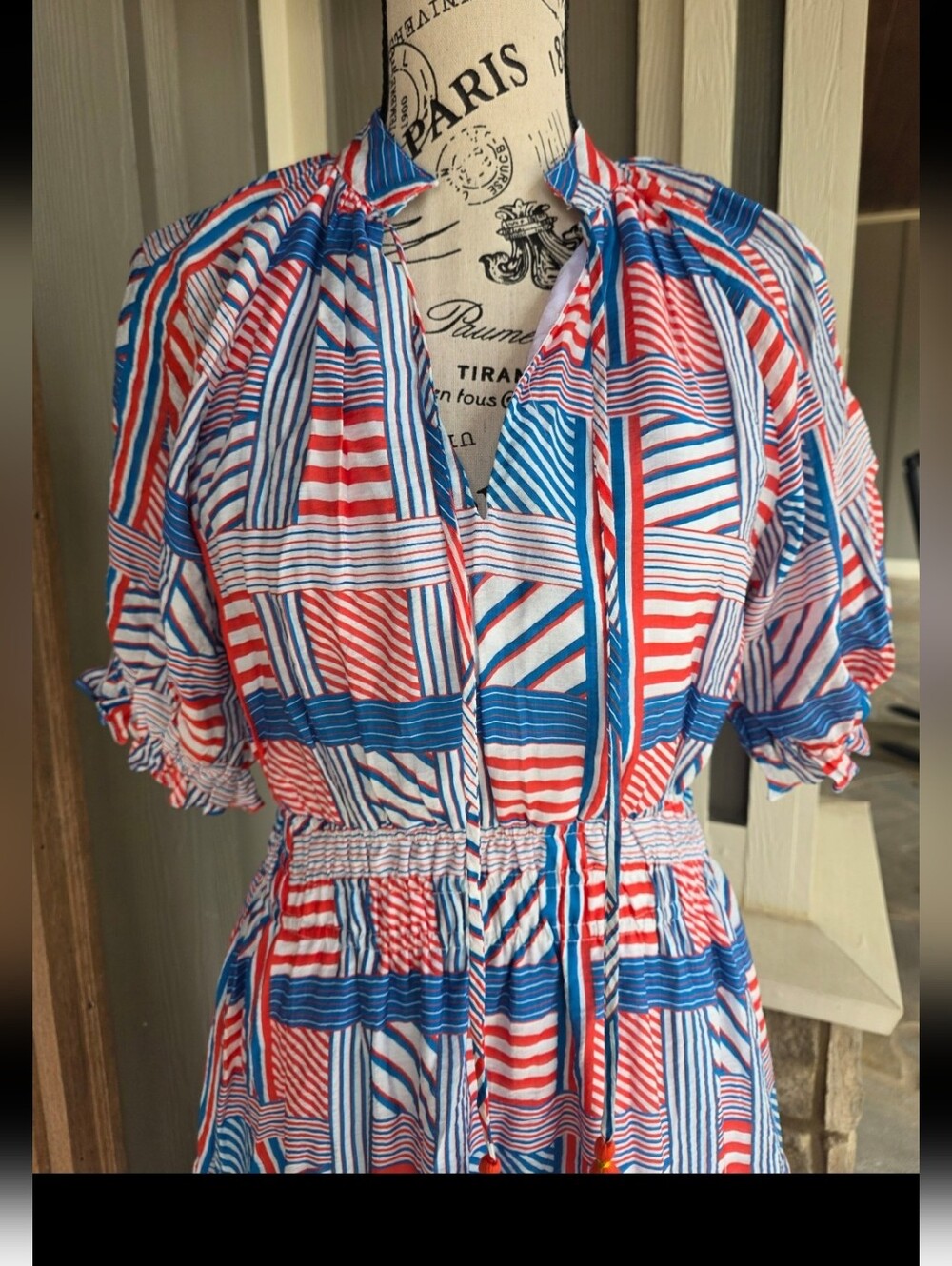 THML Red, White & Blue Midi Dress-NWT - Picture 3 of 7